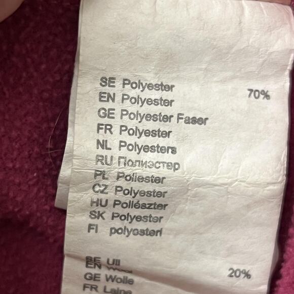 Fjallraven Keb Fleece Jacket Womens Small Pink Hooded Full Zip Outdoor Hiking - Picture 8 of 11